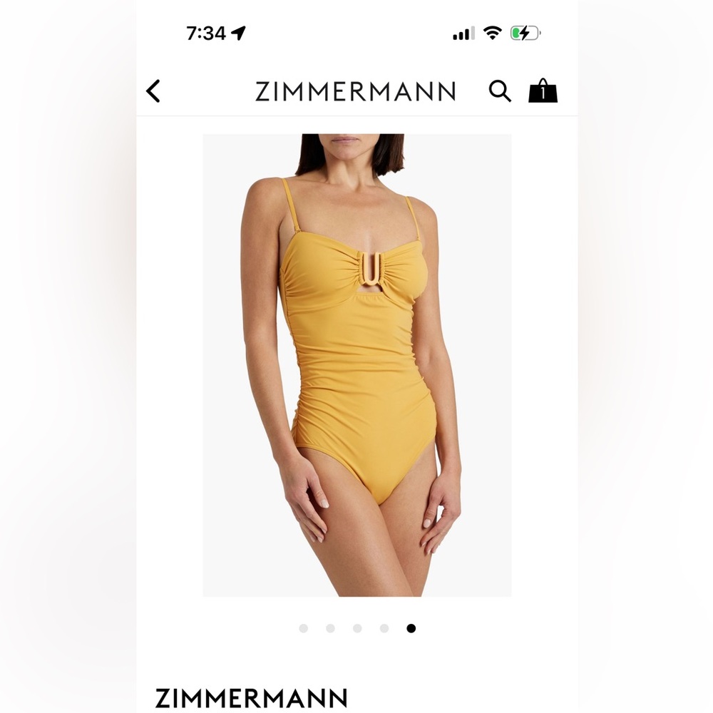 Zimmerman Marigold one piece swimsuit
